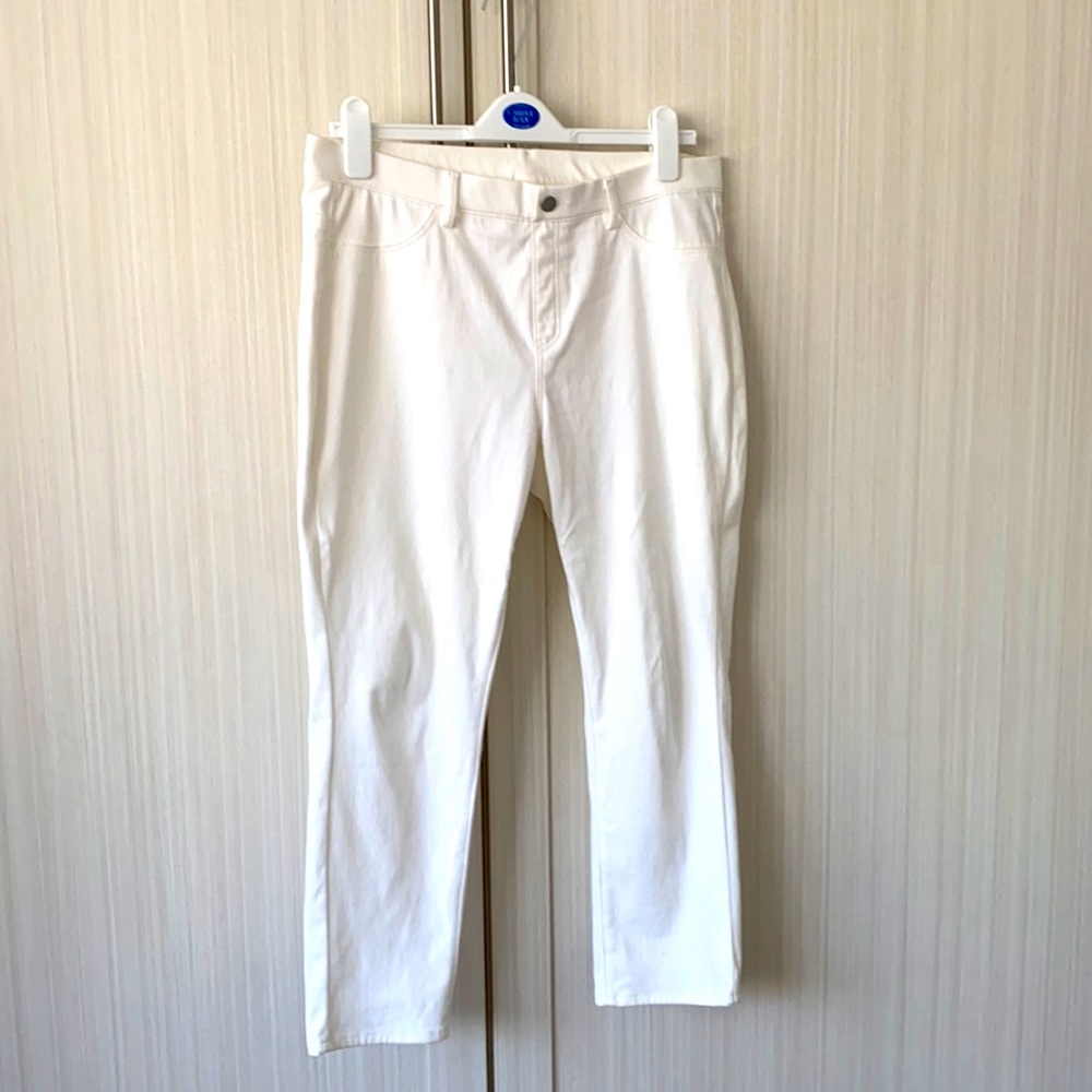 XL White Pull-On Uniqlo Skinny Jeans